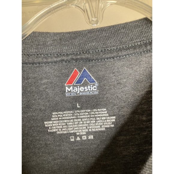 Majestic Miami Marlins Spring Training Florida T-Shirt Size Large Gray - Picture 4 of 5